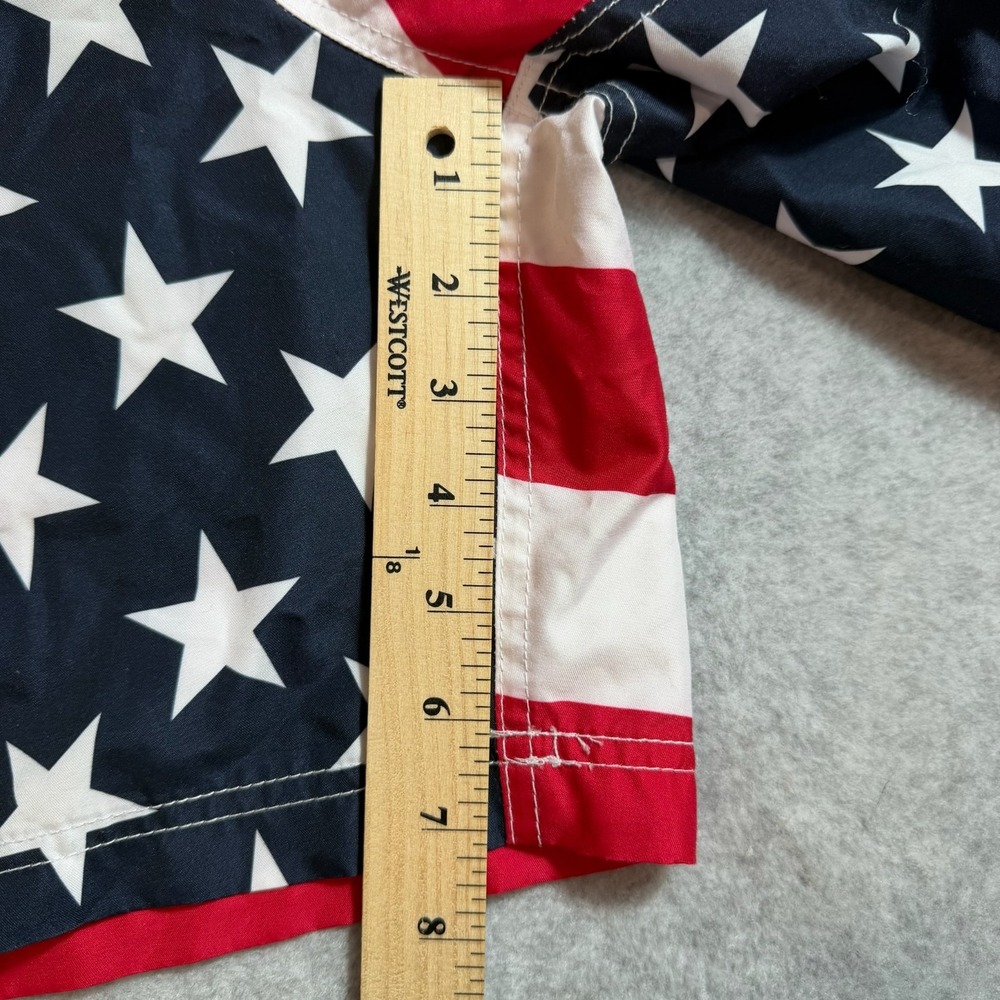 George Mens 2XL American Flag Stars Stripes Swim Trunks Board Shorts Patriotic - Picture 7 of 9